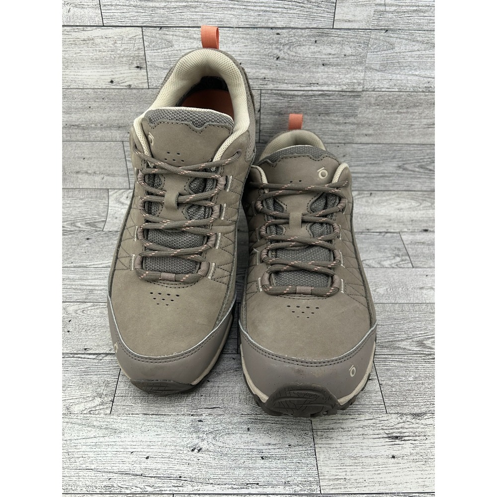 Oboz Waterproof Low Hiking‎ Shoes Womens US 9 Taupe Trail Walking Sneakers